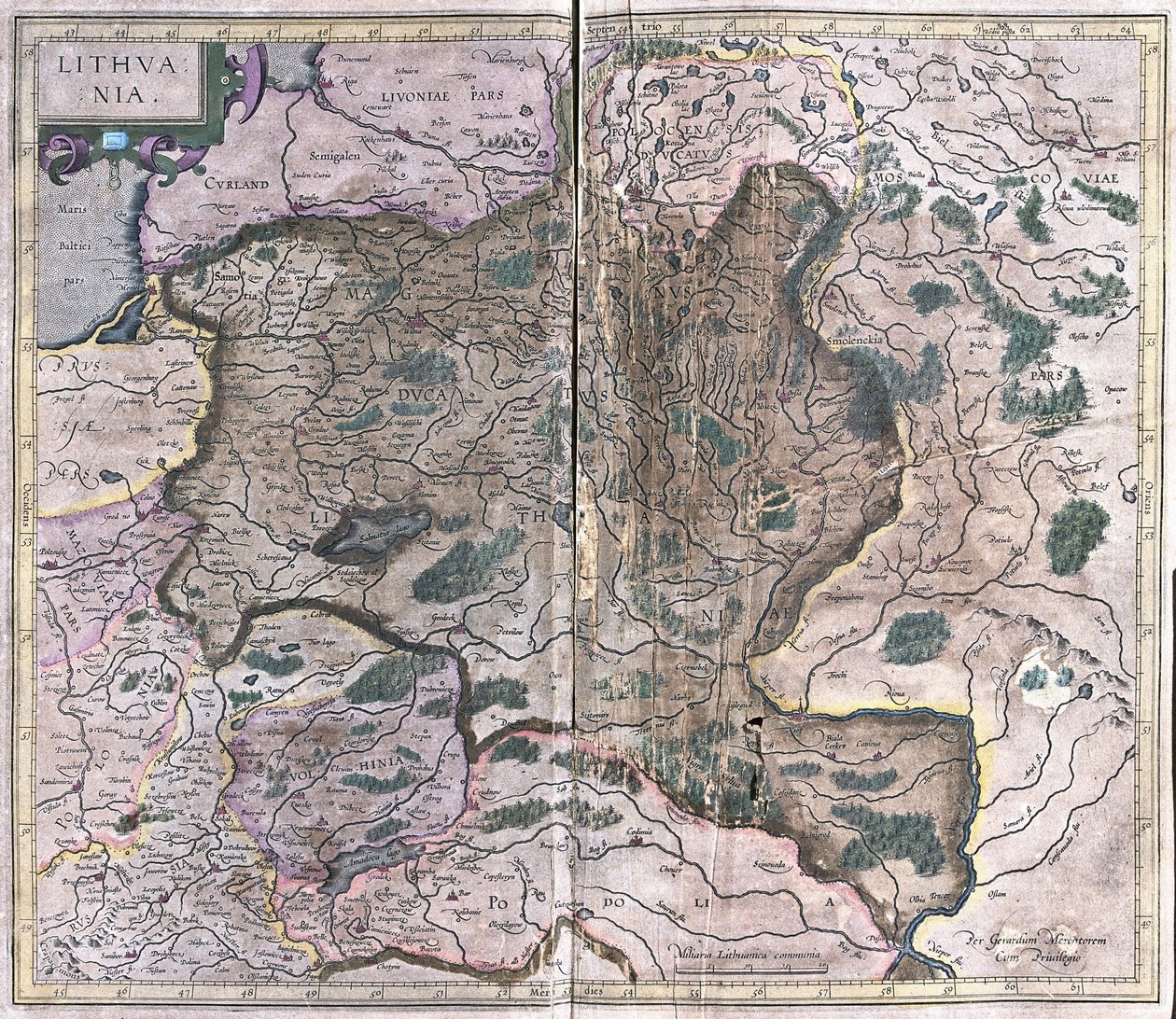 Liettua (kaiverrus tekijältä Gerardus Mercator
