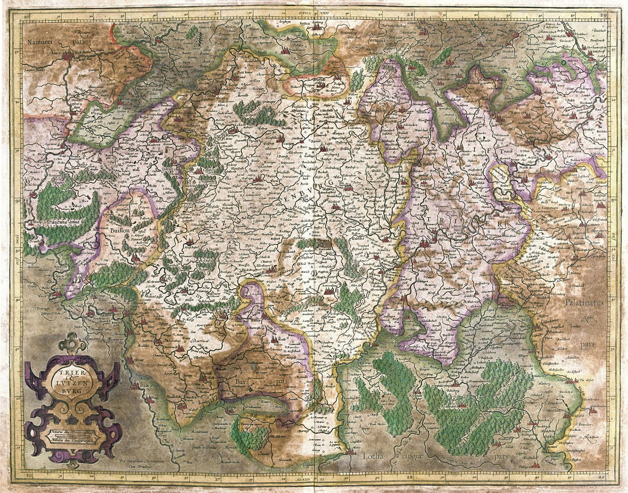 Luxemburg (kaiverrus tekijältä Gerardus Mercator