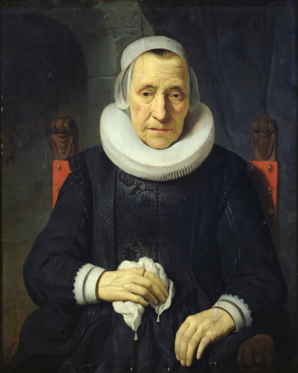 Vanhan naisen muotokuva, 1651 tekijältä Gerbrand van den Eeckhout
