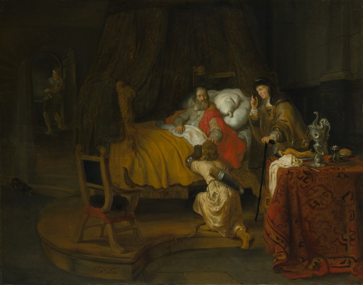 Isaac Blessing Jacob, 1642. tekijältä Gerbrand van den Eeckhout