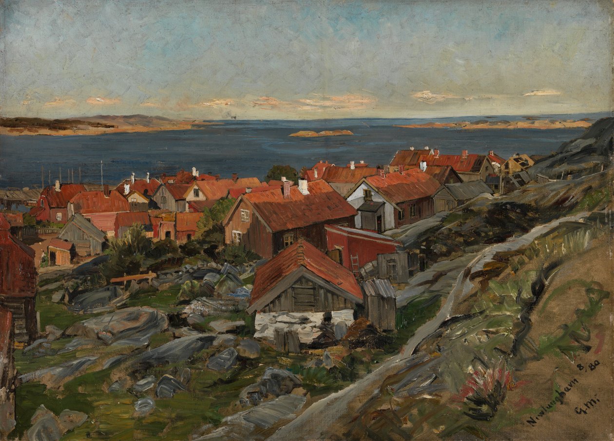 Näkymä Nevlunghavnista tekijältä Gerhard Peter Frantz Vilhelm Munthe