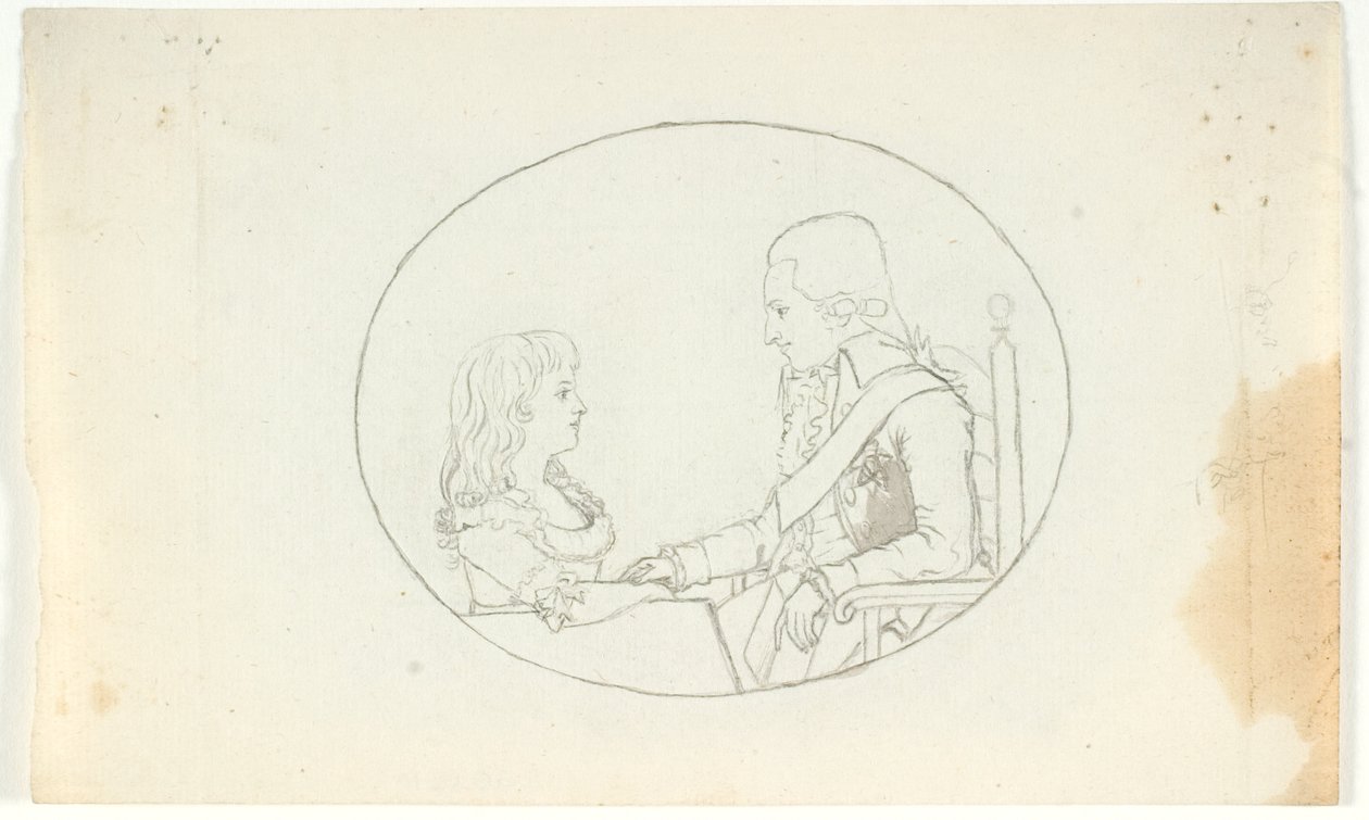 Kruununprinssi Frederik kruununprinssin kanssa (Chr. VIII) tekijältä Gerhard Ludvig Lahde
