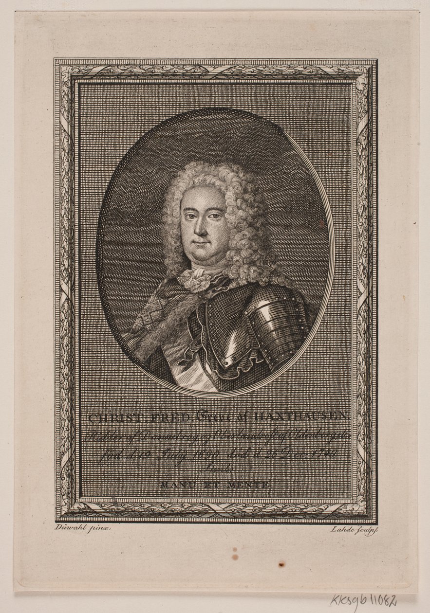 Christian Frederik Haxthausenin kreivi tekijältä Gerhard Ludvig Lahde