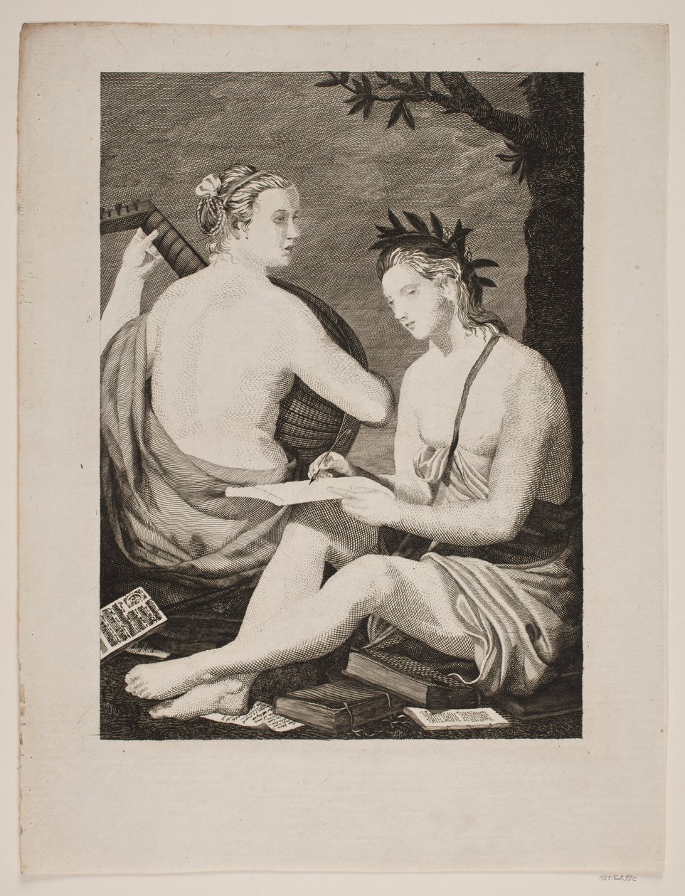 Terpsichore et Kalliope tekijältä Gerhard Ludvig Lahde