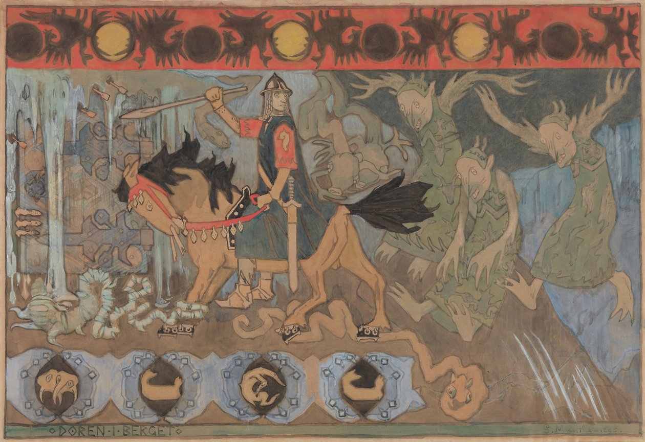Ovi kalliossa, 1895. tekijältä Gerhard Munthe