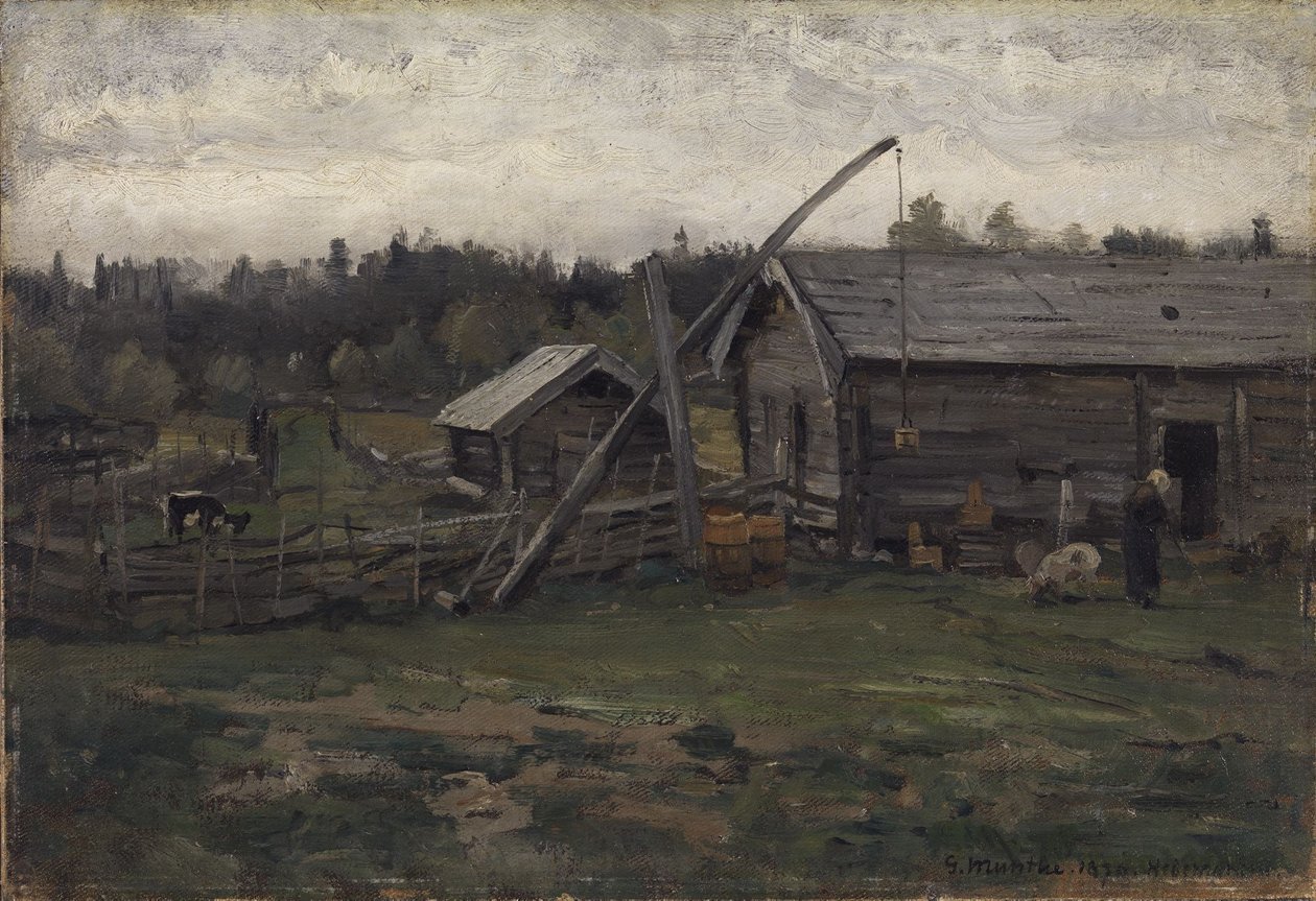 Vanha navetta, Hedmark tekijältä Gerhard Munthe