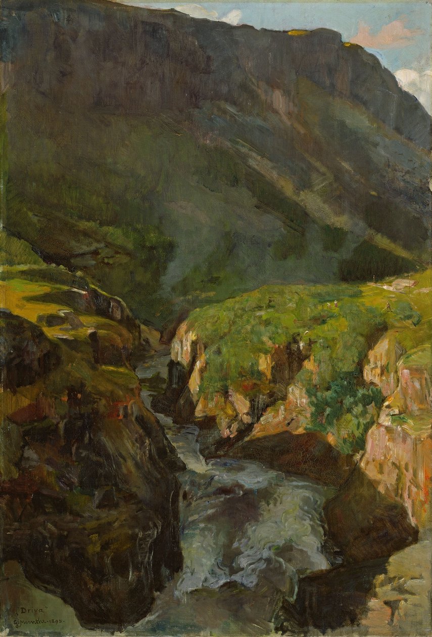 Driva-joki tekijältä Gerhard Munthe