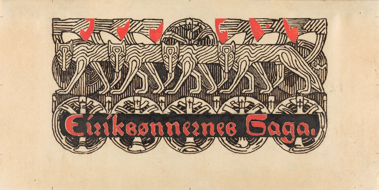 Für Snorre Sturlason, Königssagas, Kristiania 1899 tekijältä Gerhard Munthe
