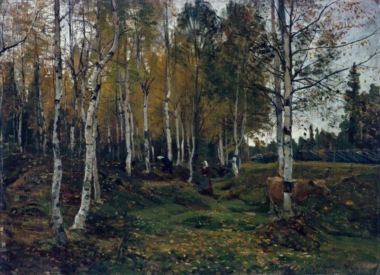 Koivumetsä syksyllä tekijältä Gerhard Peter Frantz Vilhelm Munthe