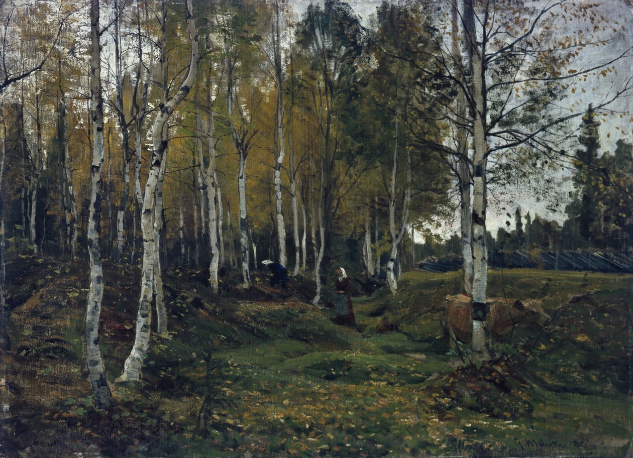 Koivumetsä syksyllä tekijältä Gerhard Peter Frantz Vilhelm Munthe