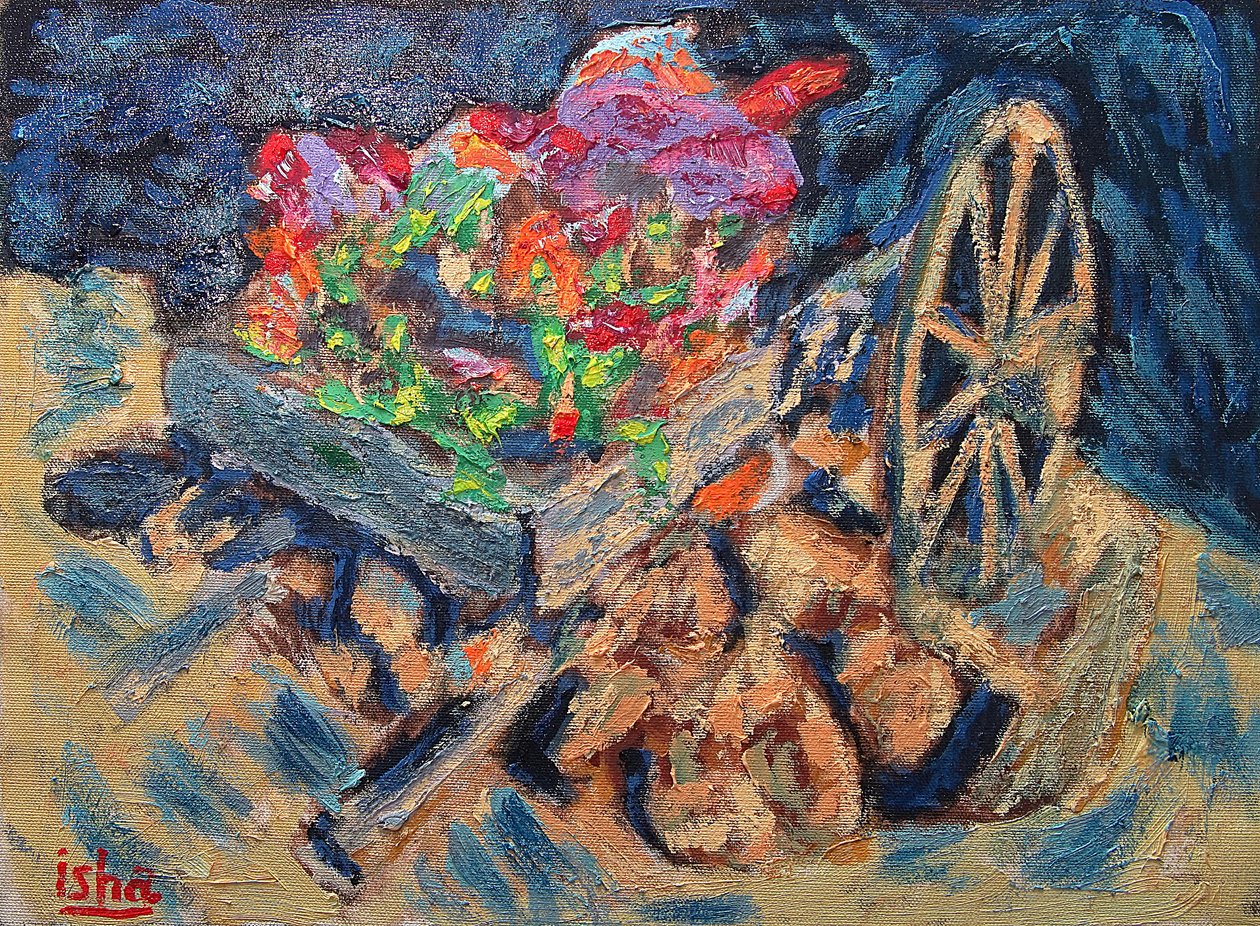 Cabo Flower Wagon,2019 (öljy kankaalle) tekijältä Gerhardt Isringhaus