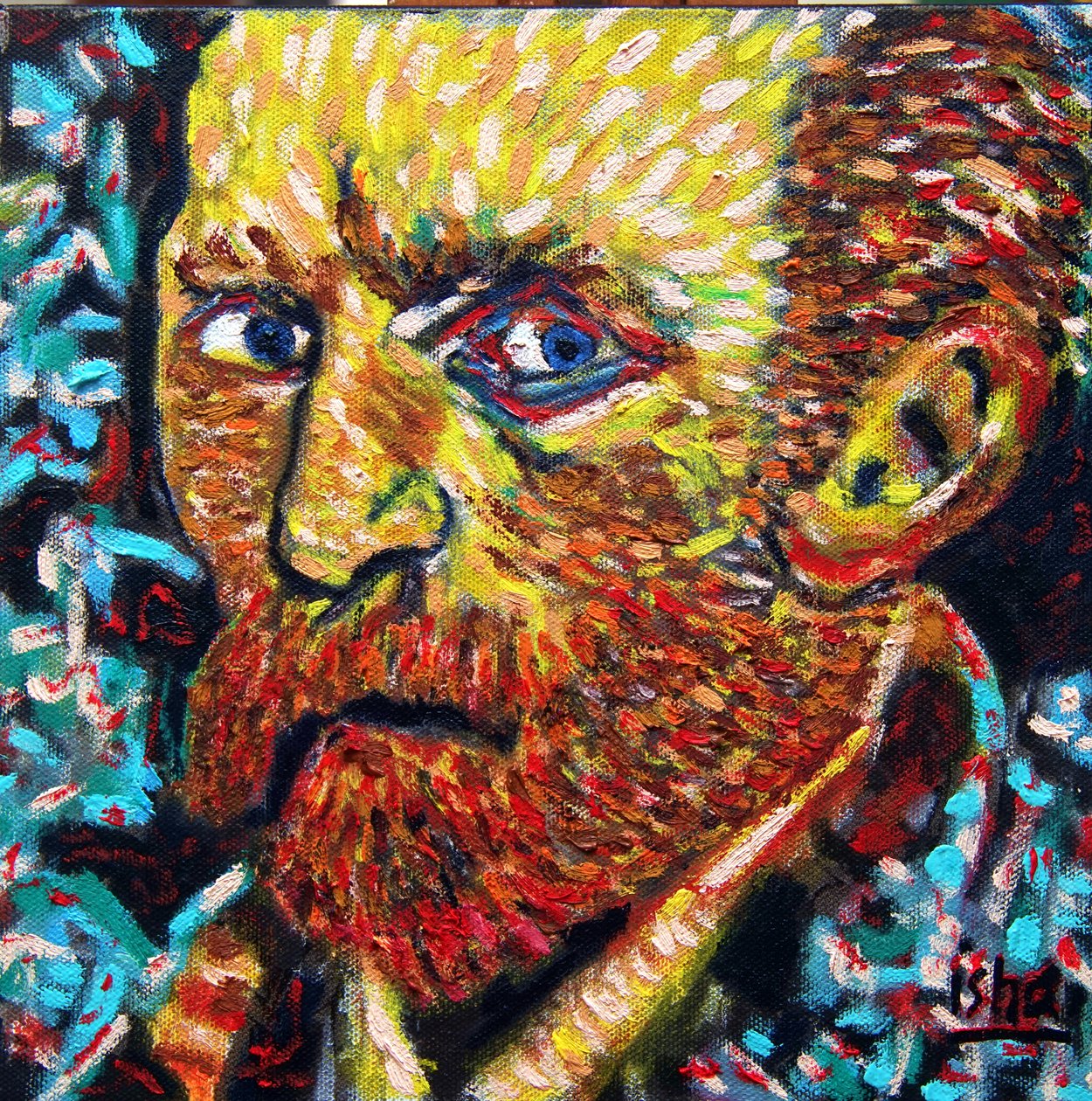 San VanGogh,2021, öljy kankaalle tekijältä Gerhardt Isringhaus