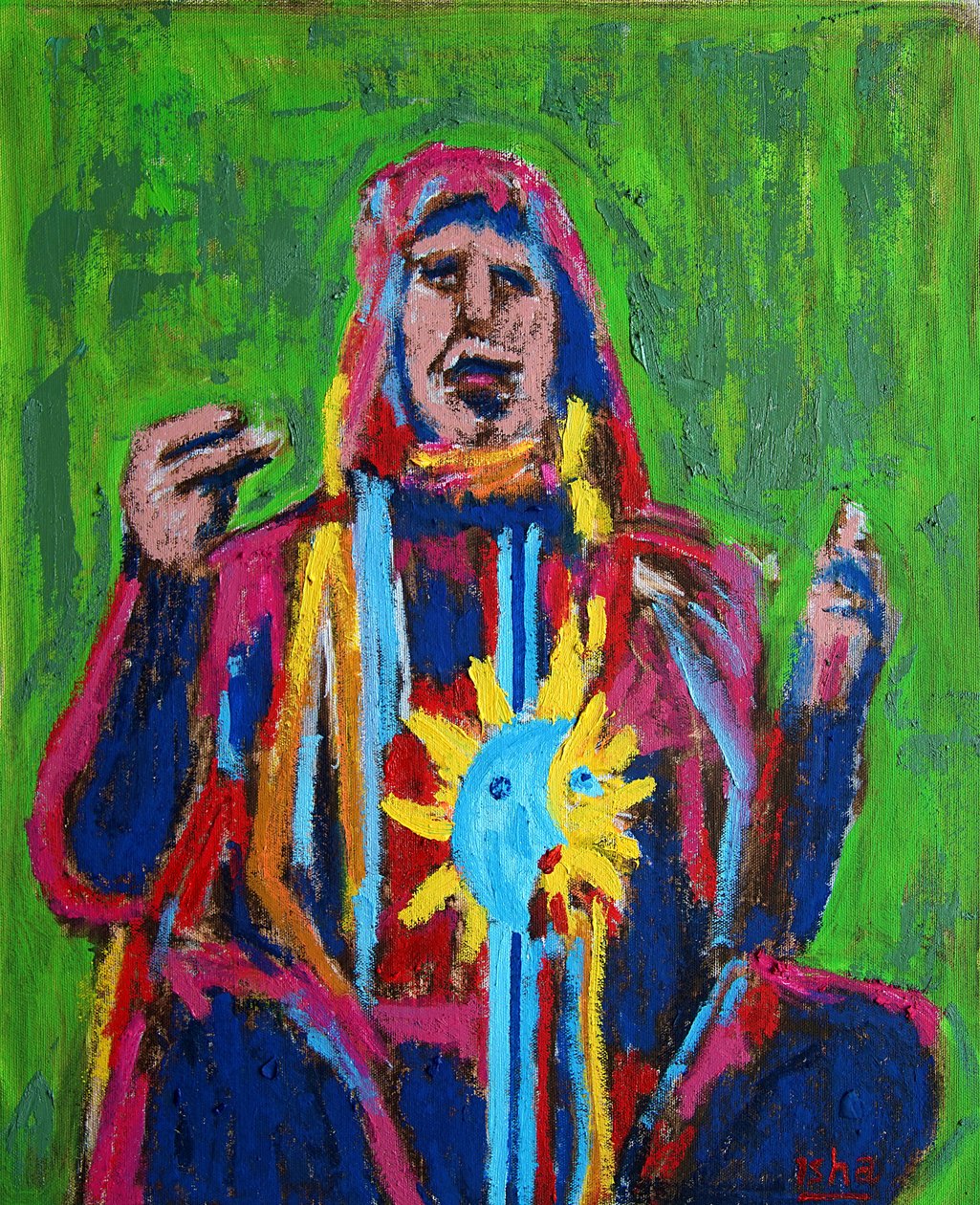 Shamaani ii 1, 2019 (öljy kankaalle) tekijältä Gerhardt Isringhaus