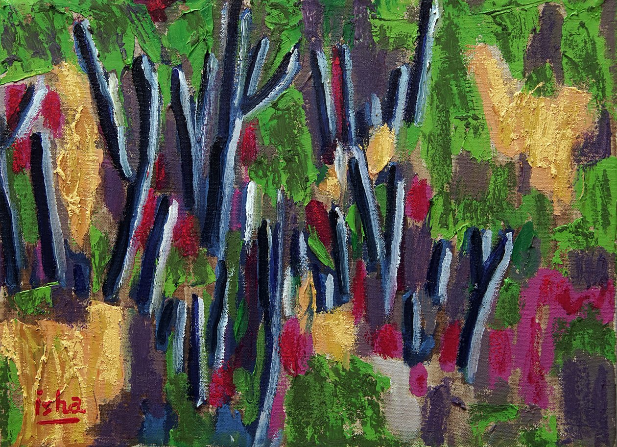 Saguaros kevät, 2018 (öljy kankaalle) tekijältä Gerhardt Isringhaus