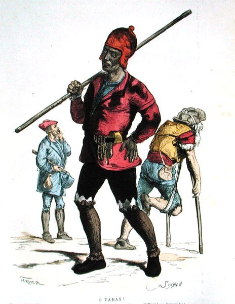 Nuohooja 1500-luvulla (värikaiverrus) tekijältä Gerlier (after)