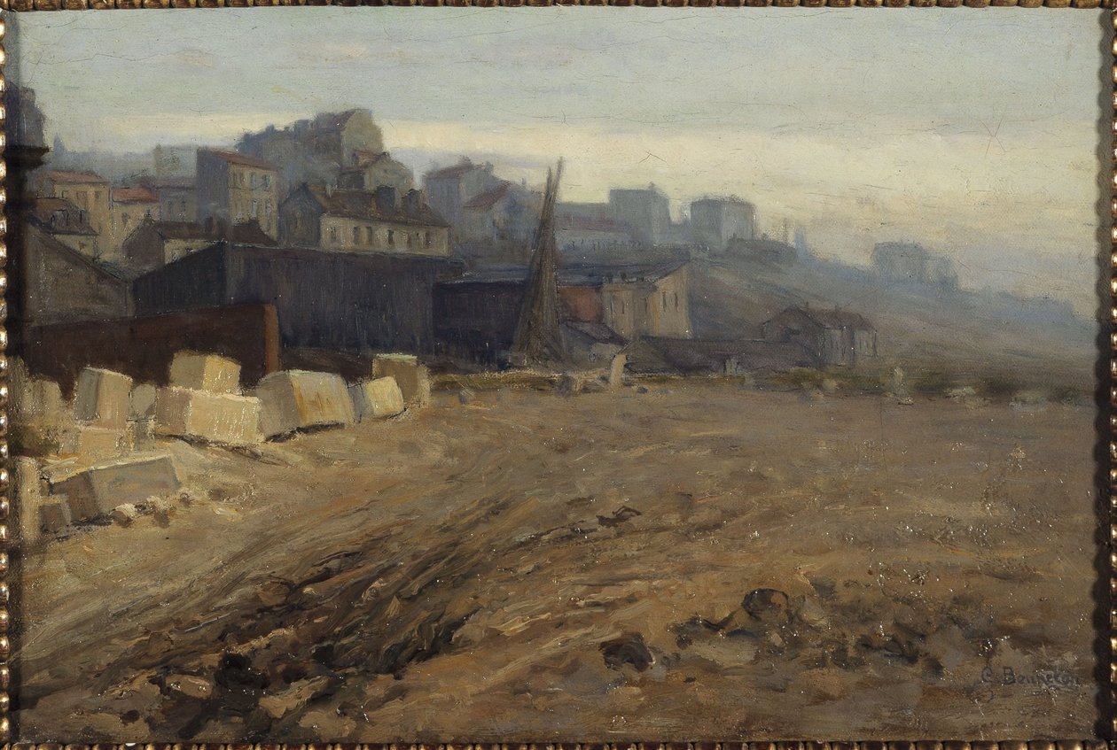 La Butte aux Cailles, n. 1901 (öljy) tekijältä Germain Eugene Bonneton