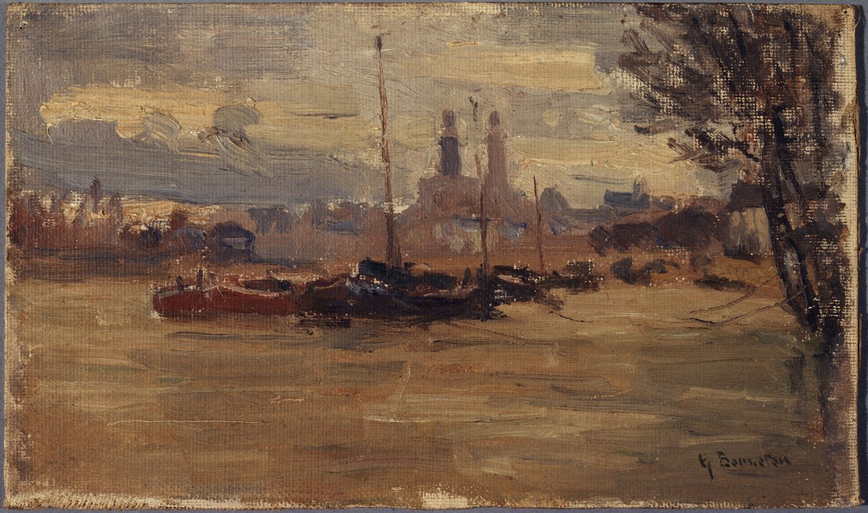 Seine Invalidipadon kohdalla (1910 tulvat) tekijältä Germain Eugene Bonneton