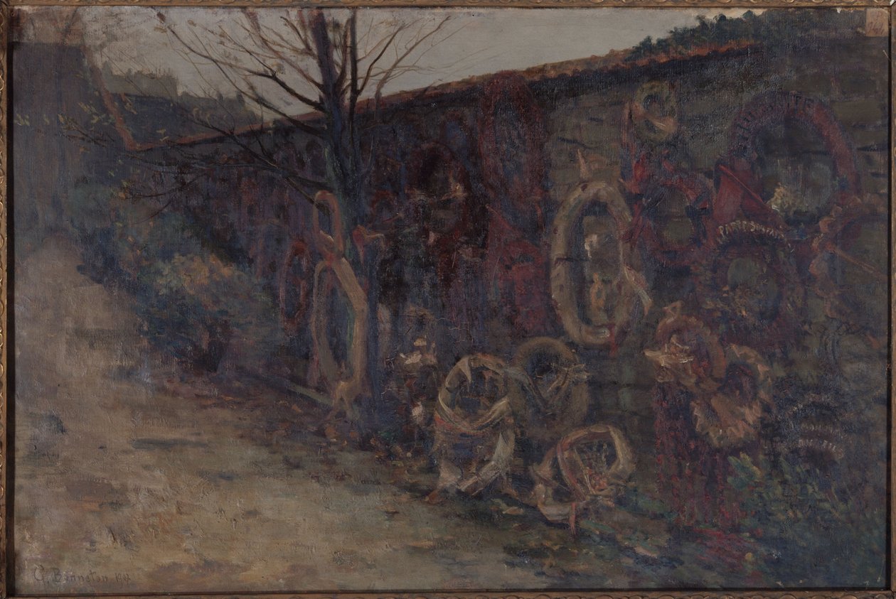 Federated Wall Père-Lachaise hautausmaalla tekijältä Germain Eugene Bonneton