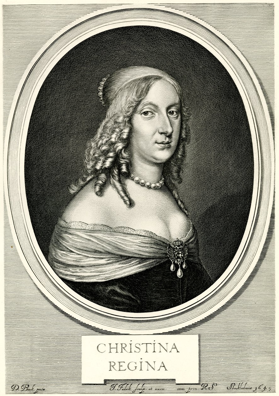 Kristiina Ruotsin kuningatar, 1884-90 (valokuva) tekijältä German School