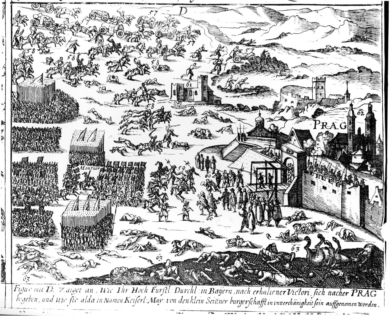 Prahan puolustusmurha, 1618 tekijältä German School
