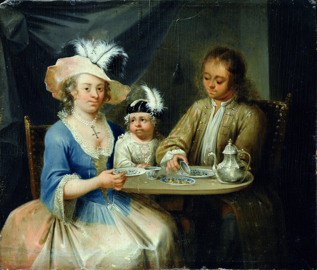 Perhemuotokuva, n. 1760 tekijältä German School