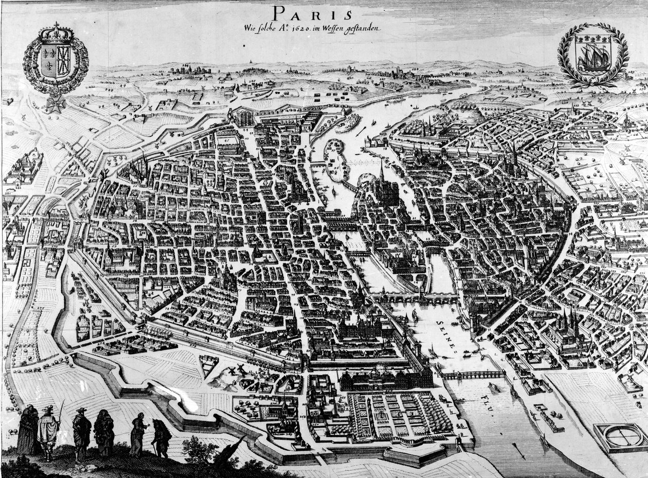 Pariisin kartta, 1620 tekijältä German School