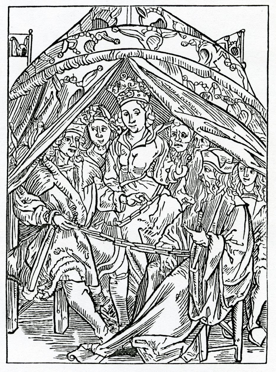 Foley:n suuresta voimasta, esimerkki Alexander Barclayn englanninkielisestä käännöksestä "The Ship of Fools" vuonna 1874 julkaistusta painoksesta tekijältä German School
