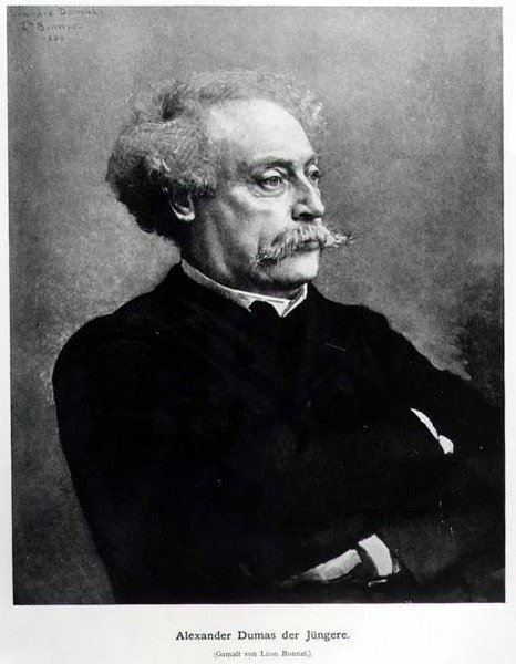 Alexander Dumas Filsin (1824-95) muotokuva 1886 tekijältä German School