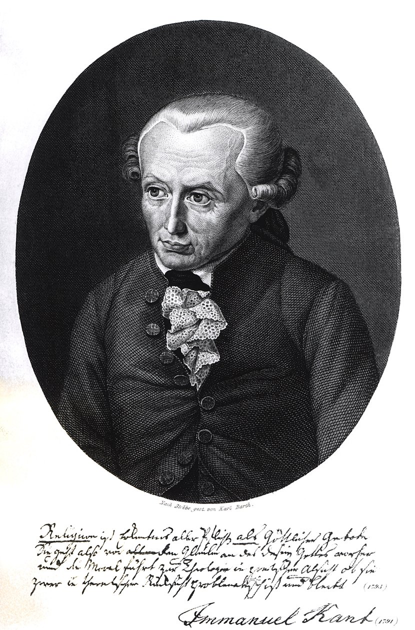 Immanuel Kantin (1724-1804) muotokuva tekijältä German School