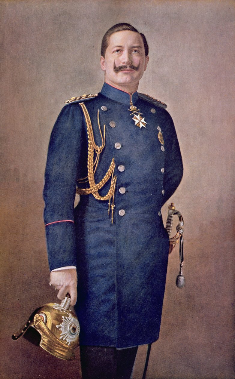 Keisari Wilhelm II:n (1859-1941) muotokuva n. 1900 tekijältä German School