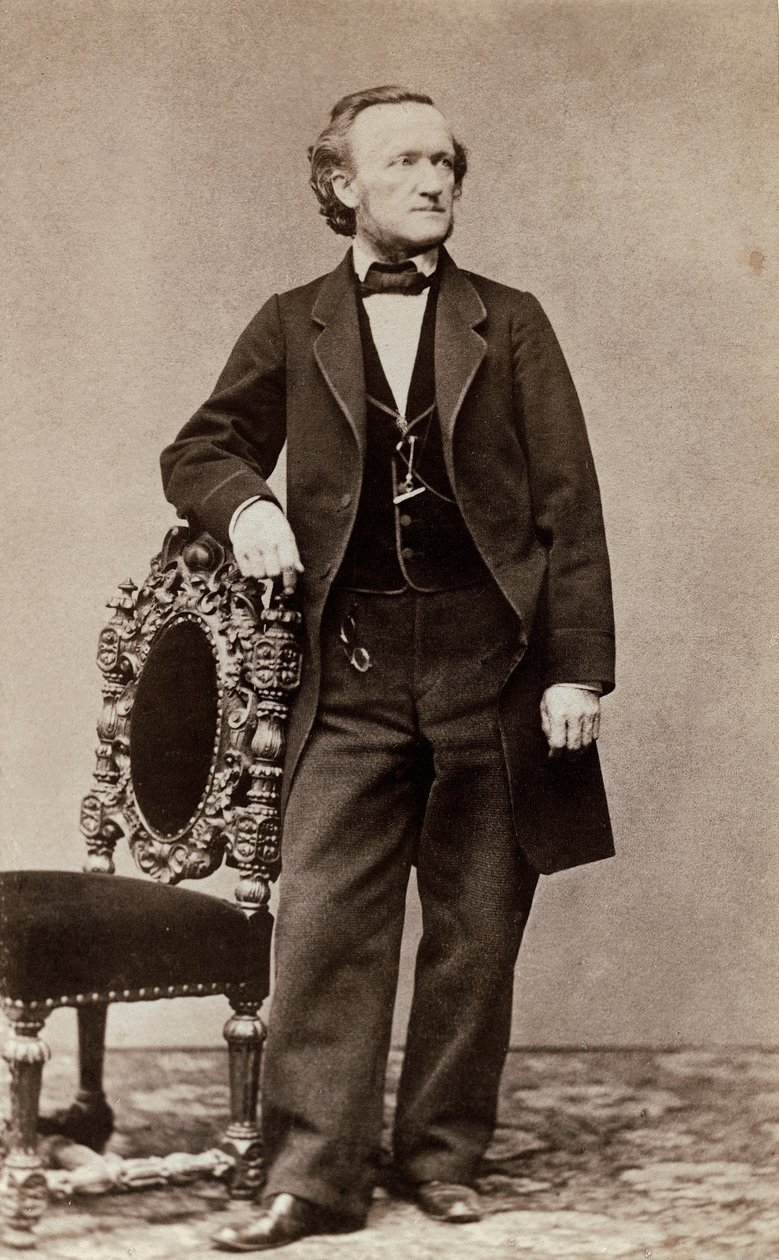 Richard Wagnerin muotokuva, n. 1870 (albumiprintti) tekijältä German School