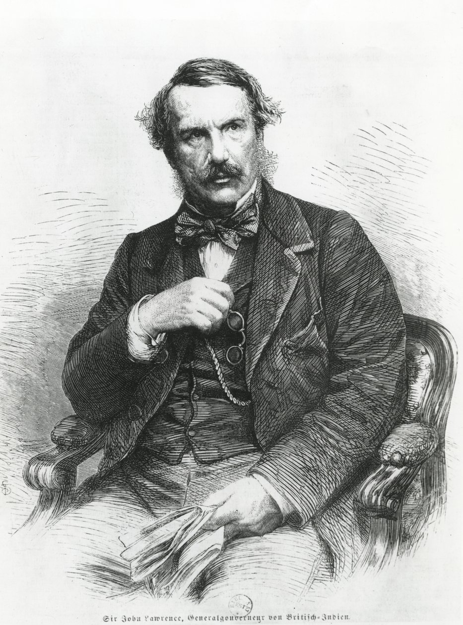 Sir John Lawrencen (1811-79) muotokuva tekijältä German School