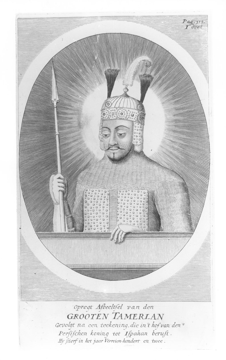 Tamerlane Suuren muotokuva (1336-1405) tekijältä German School