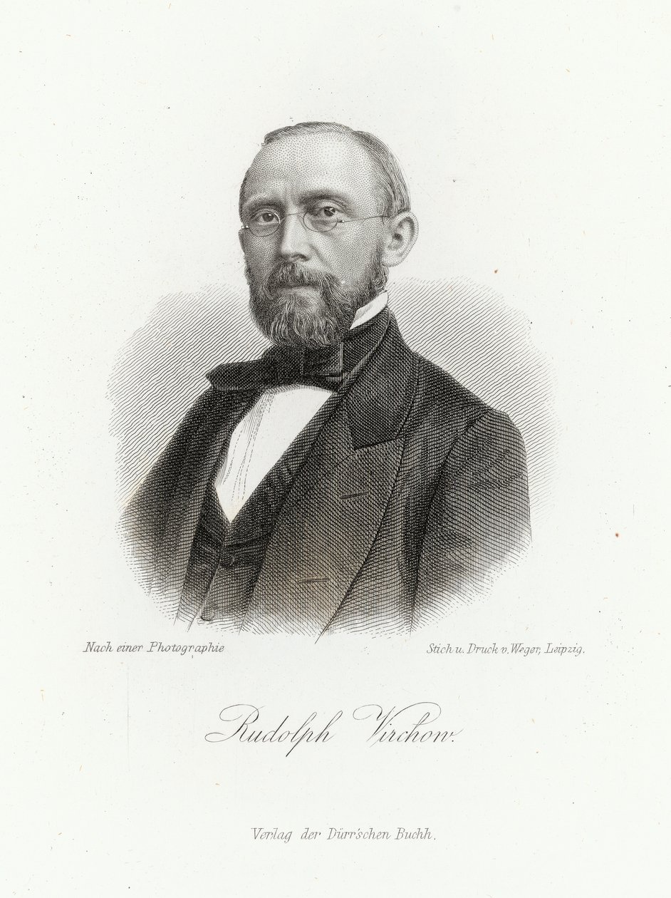 Rudolph Virchow (1821-1902) "Allgemeine Moden-Zeitungissa", Leipzig, 1872 tekijältä German School