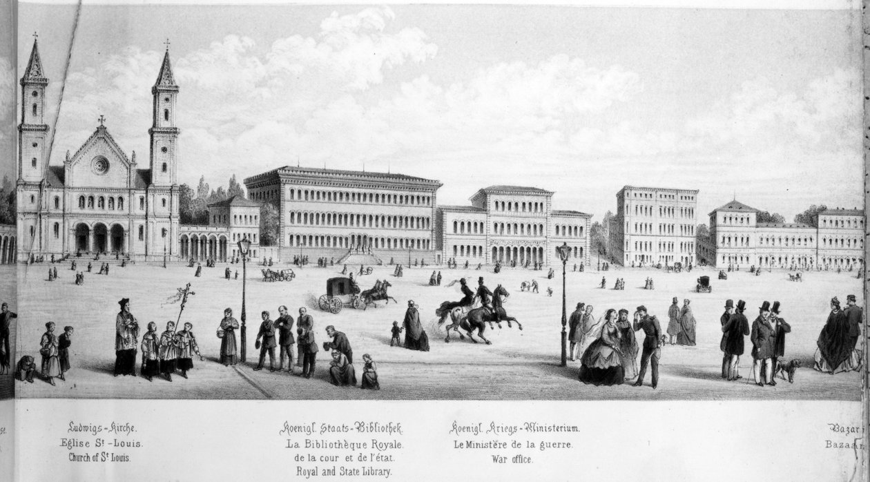 Näkymä Münchenistä, 1869 tekijältä German School