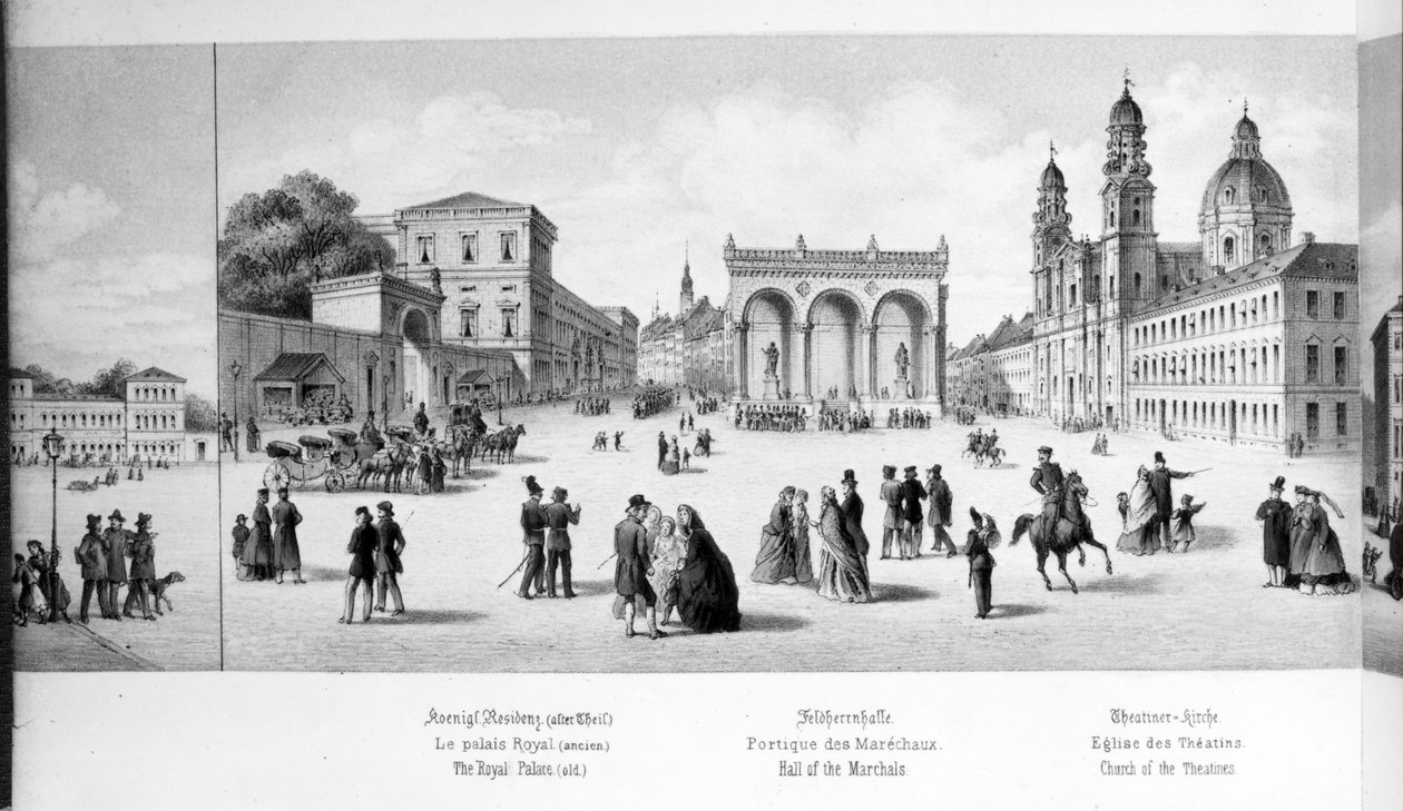Näkymä Müncheniin, 1869 tekijältä German School