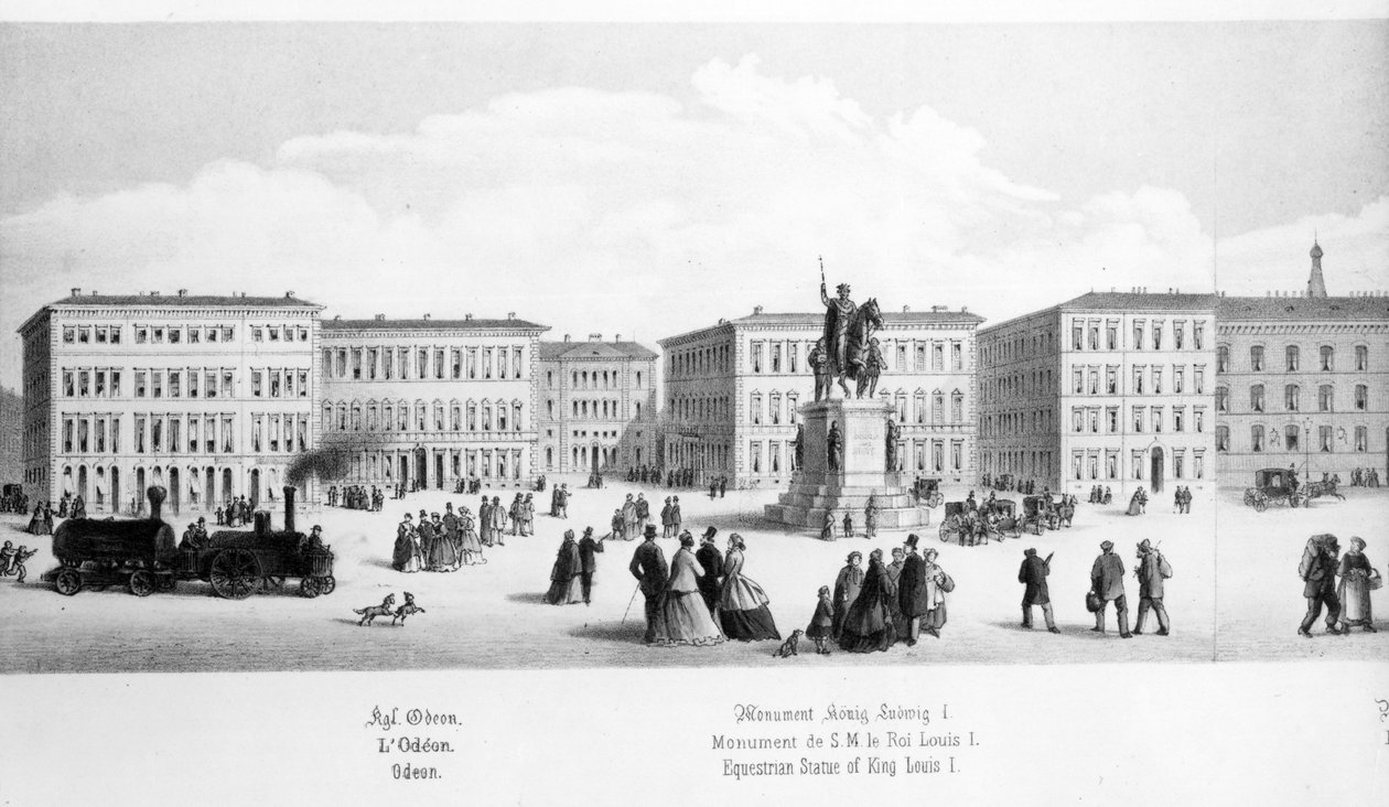 Näkymä Müncheniin, 1869 tekijältä German School