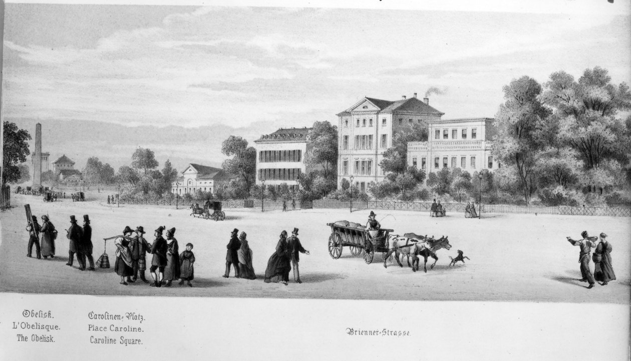 Näkymä Müncheniin, 1869 tekijältä German School