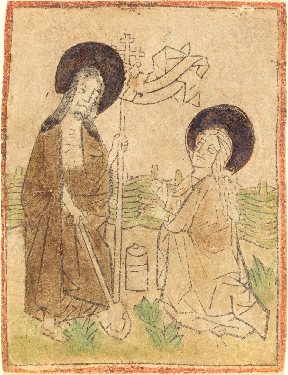 Kristus ilmestyy Maria Magdalenalle tekijältä German 15th Century
