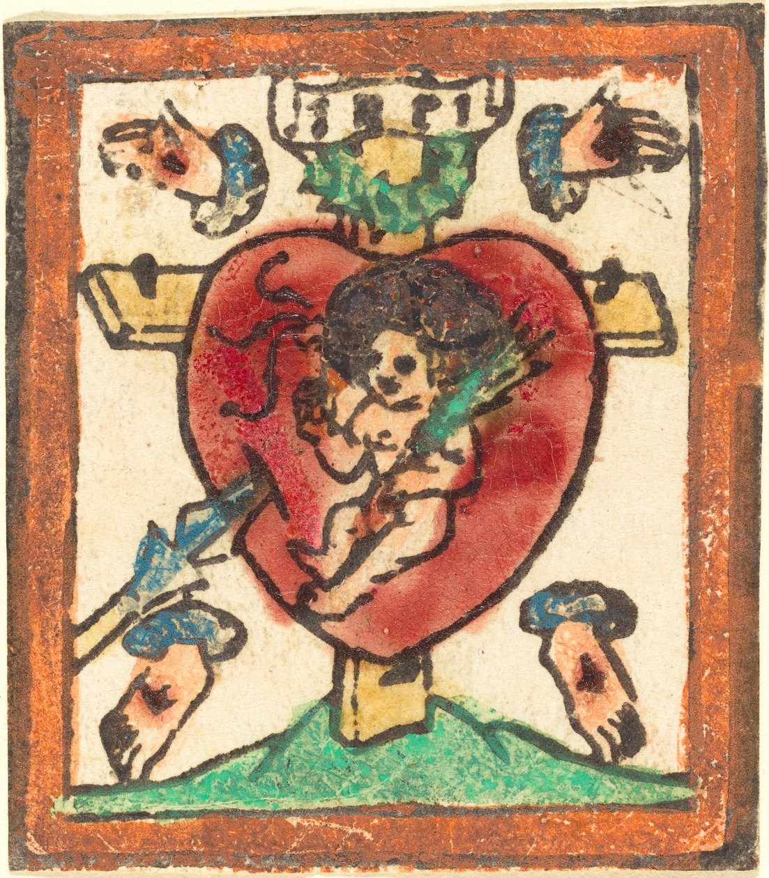 Kristus-lapsi pyhässä sydämessä tekijältä German 15th Century