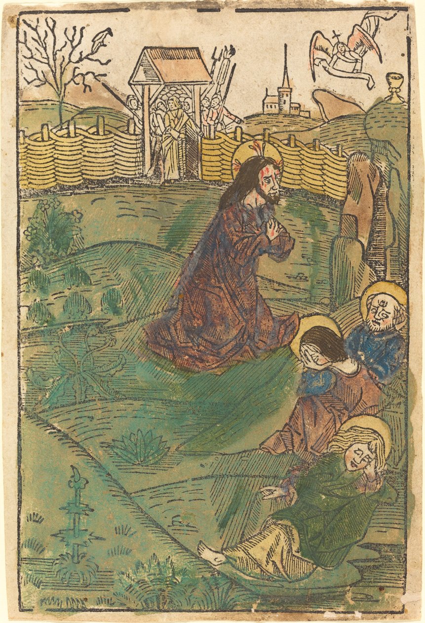 Kristus Öljymäellä tekijältä German 15th Century