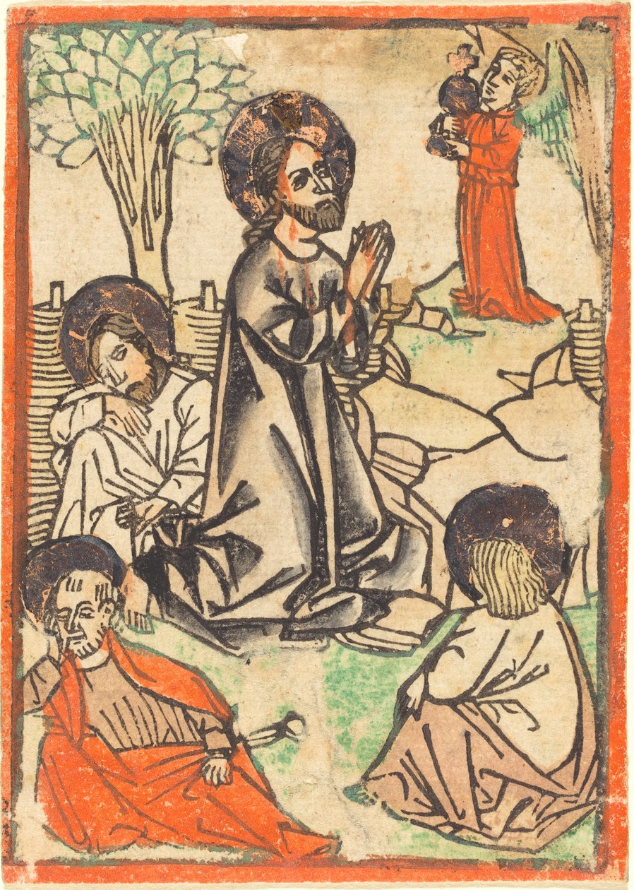 Kristus Öljymäellä tekijältä German 15th Century