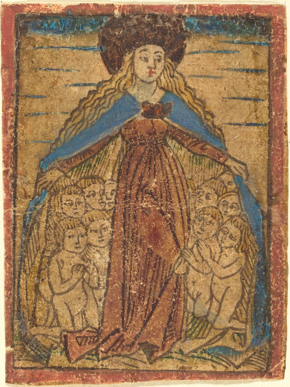 Madonna suojelijana tekijältä German 15th Century