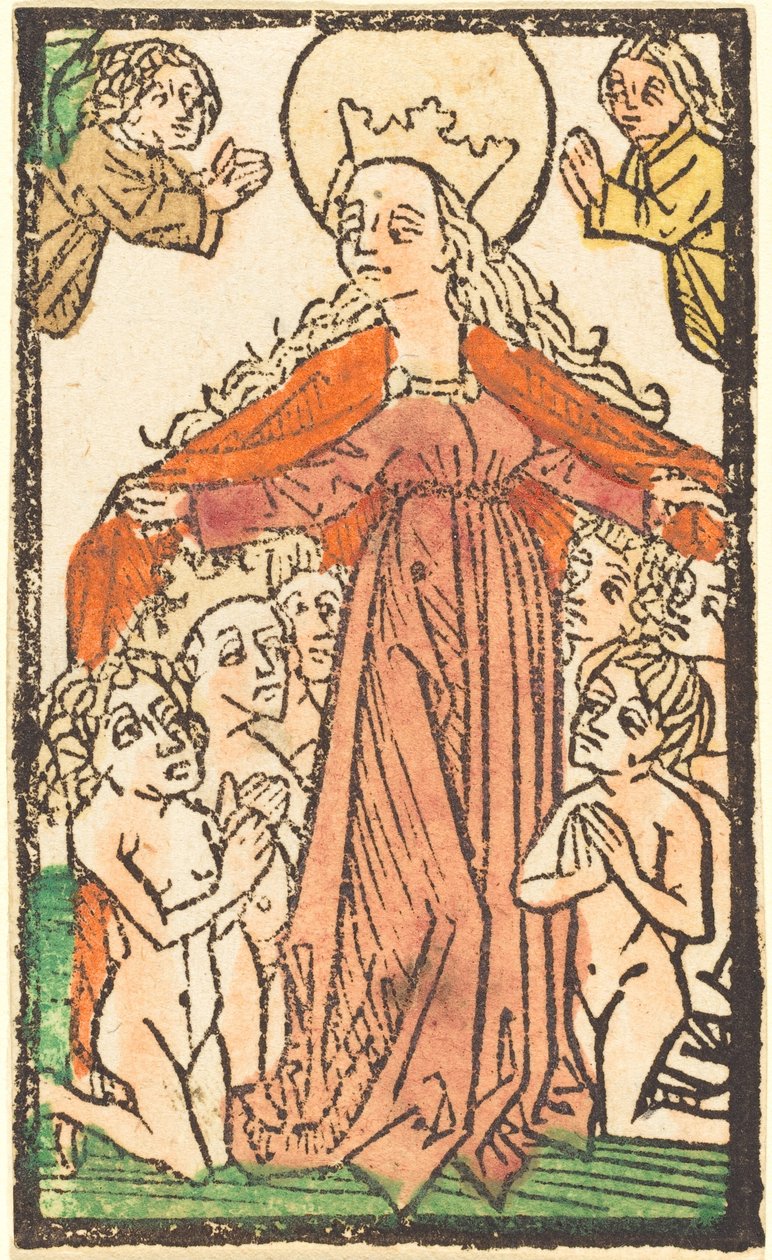 Madonna suojelijana tekijältä German 15th Century