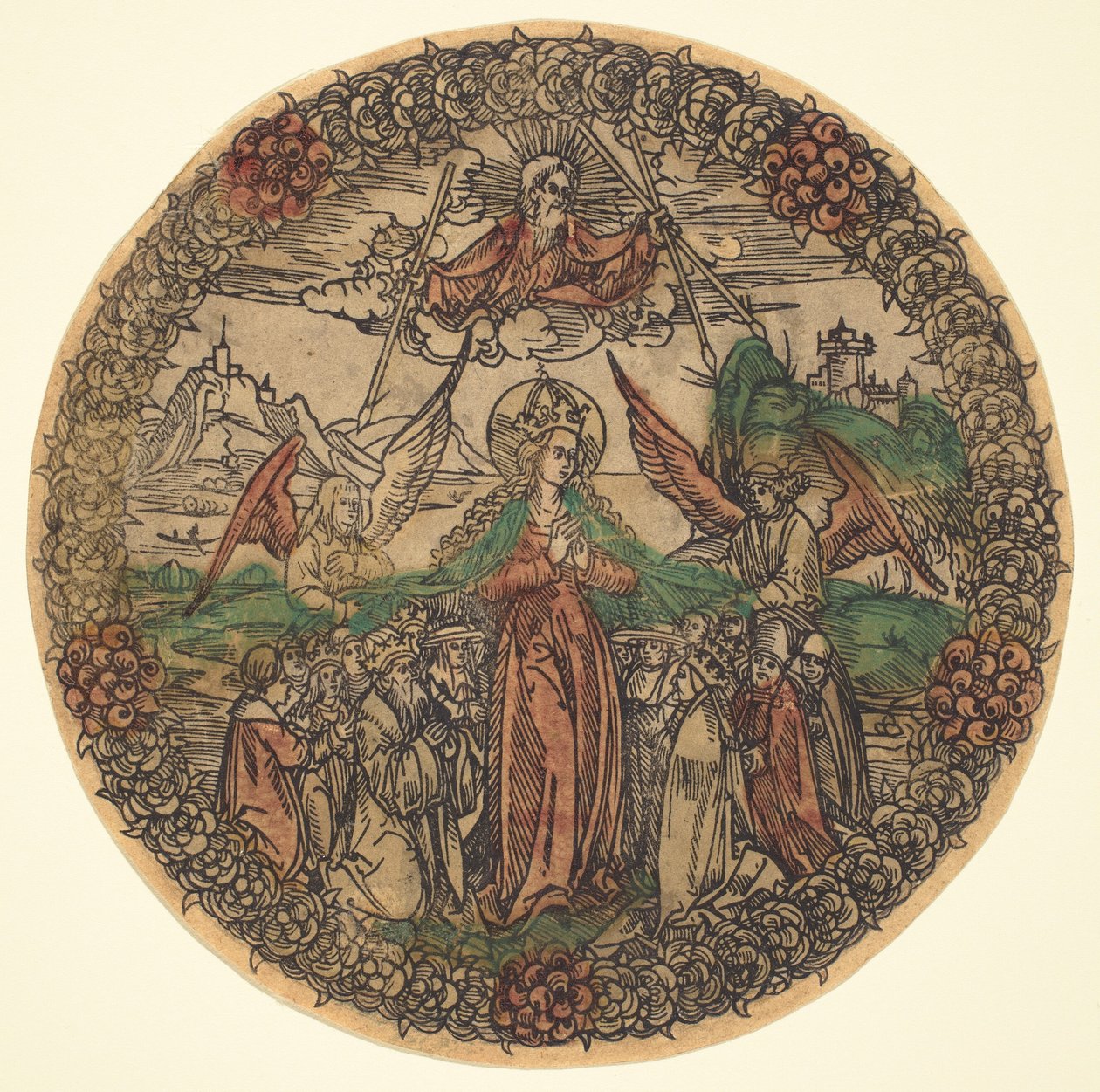 Madonna ruususeppeleessä tekijältä German 15th Century