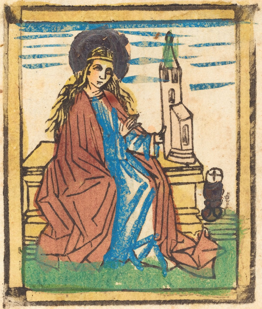 Pyhä Barbara tekijältä German 15th Century