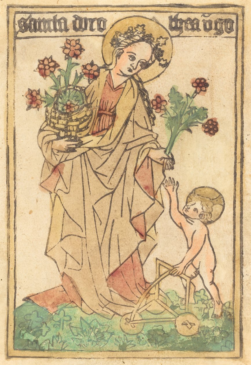 Pyhä Dorothy tekijältä German 15th Century