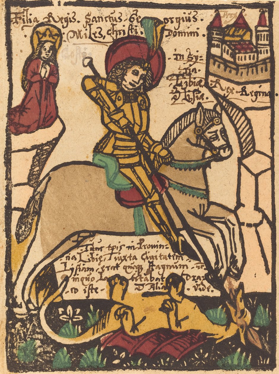 Pyhä Yrjö tekijältä German 15th Century