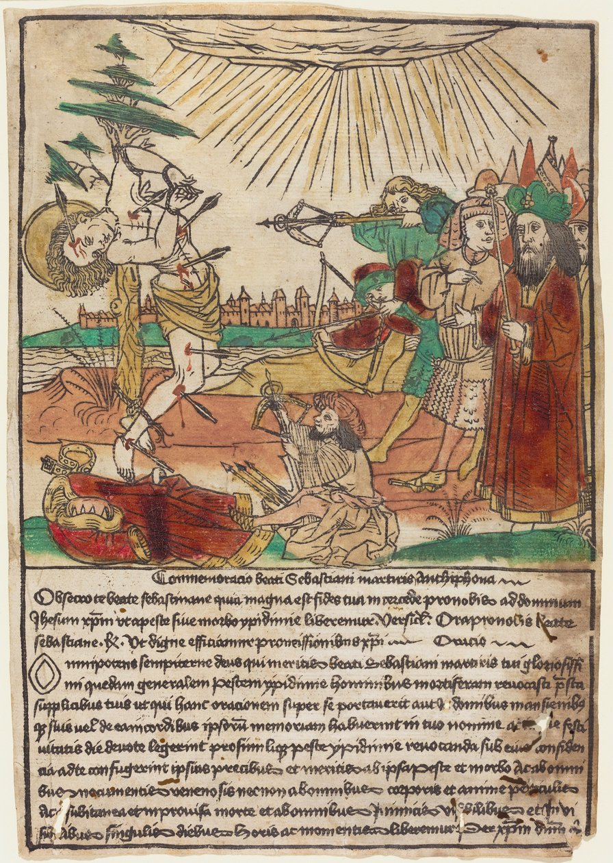 Pyhä Sebastian tekijältä German 15th Century