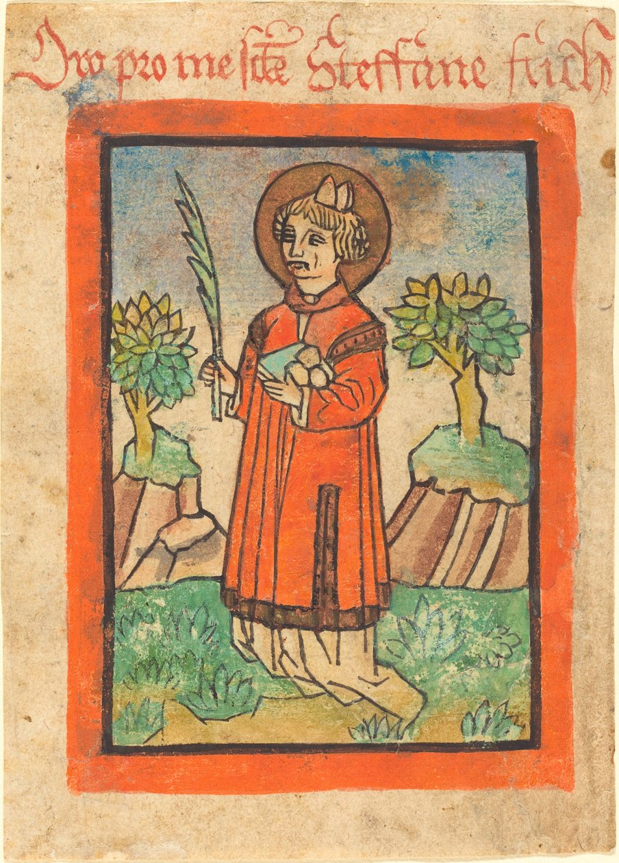 Pyhä Stephen tekijältä German 15th Century